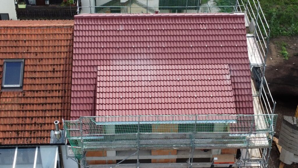 Neubau Doppelhaushälfte mit Satteldach – Zimmerei & Holzbau Seitz im Spessart
