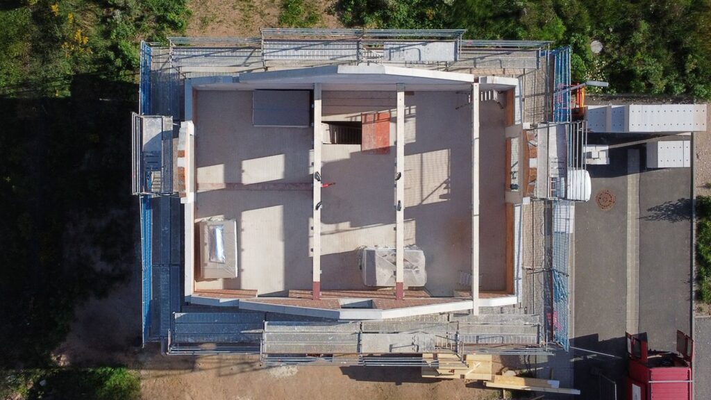 Neubau Doppelhaushälften mit Satteldachgauben – Zimmerei & Holzbau Seitz im Spessart